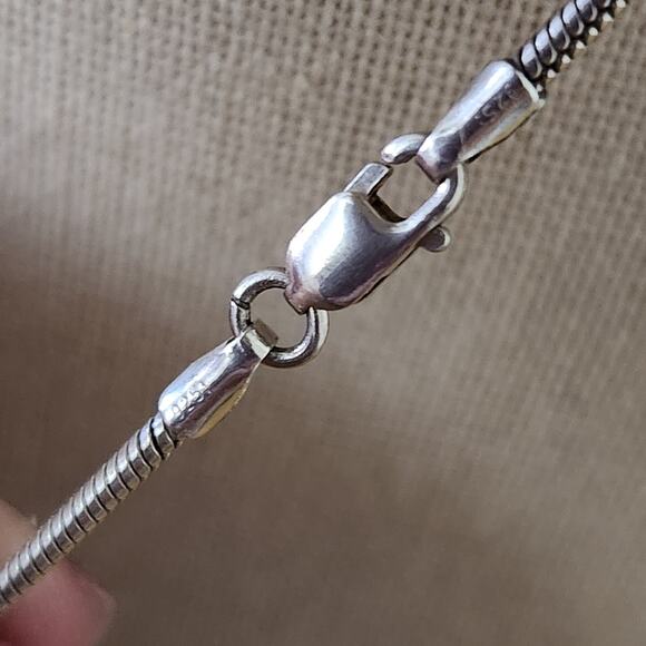 Vintage Sterling Silver Colorful DRAGONFLY Pendant Brooch with 18" Chain - Picture 8 of 10